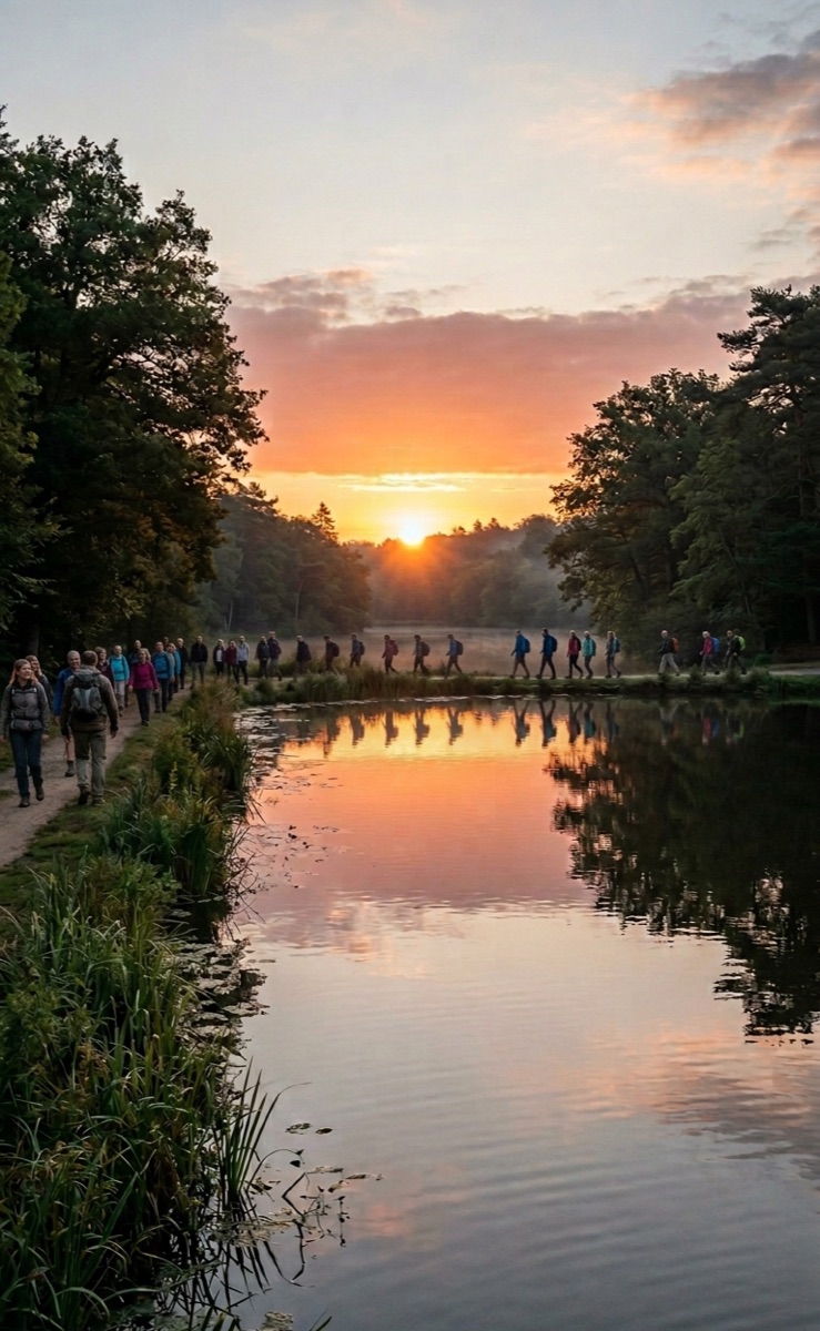 Balade au lever du soleil